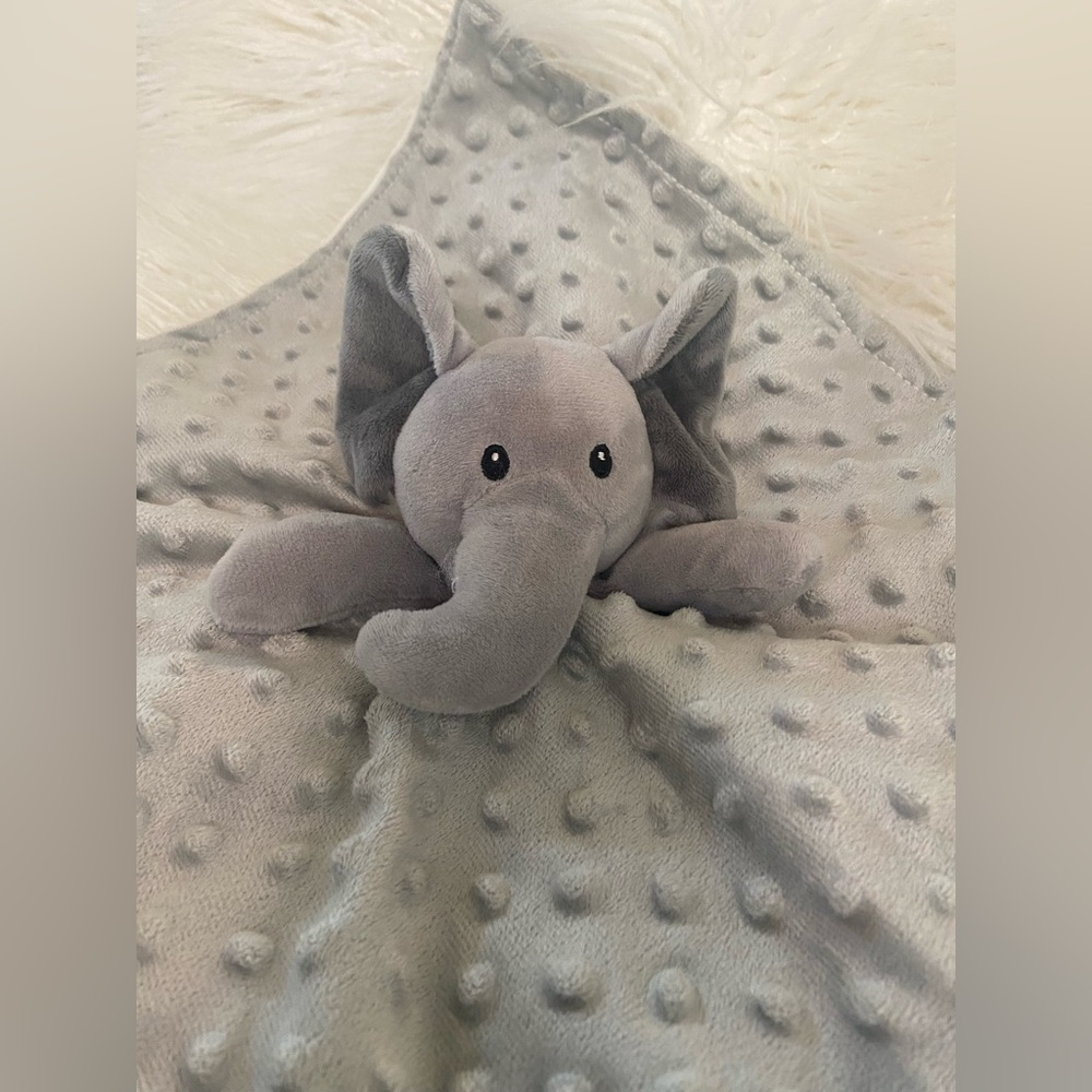 Gray Elephant Stuffed Animal Blanket